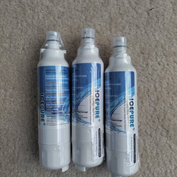 New 3 Pack ICEPURE RWF3500A Refrigerator Water Filter LG Kenmore - Picture 3 of 3